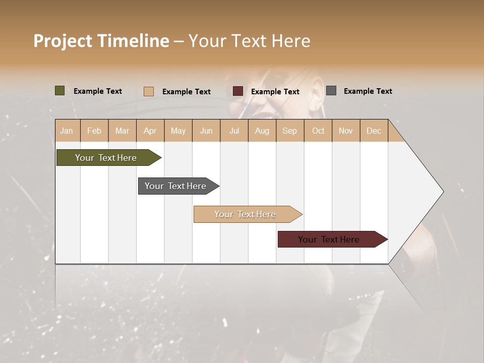 Adult Hairstyle Holding PowerPoint Template