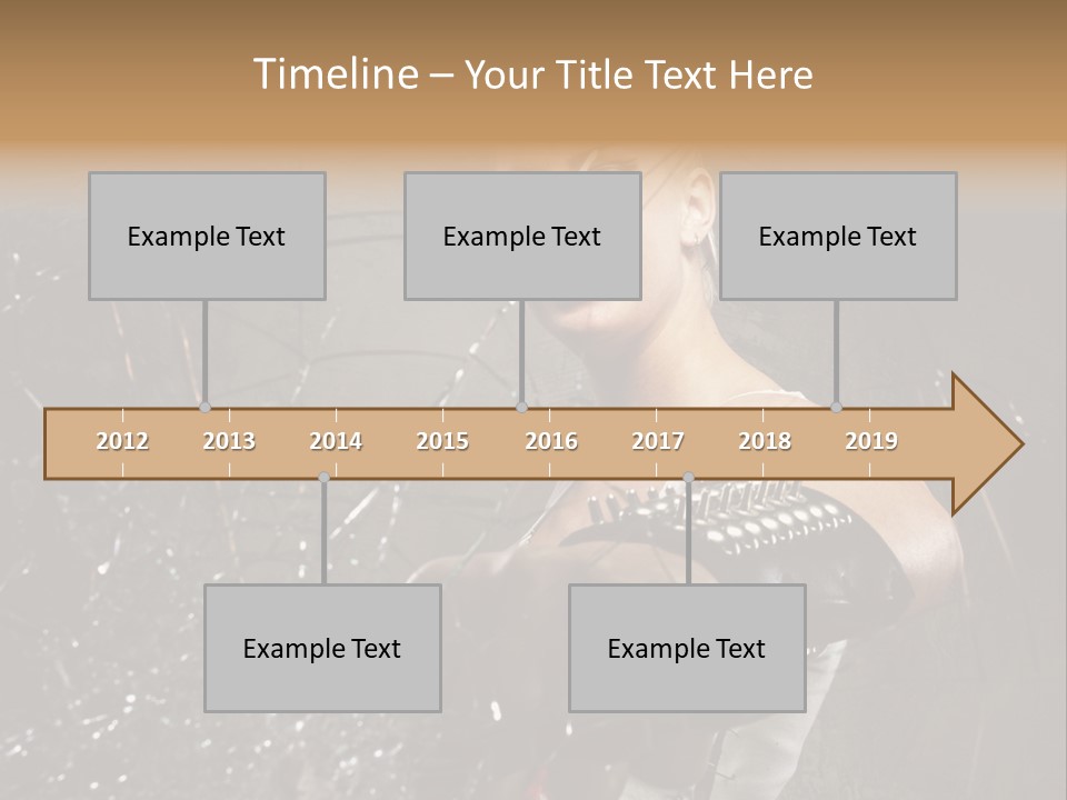 Adult Hairstyle Holding PowerPoint Template