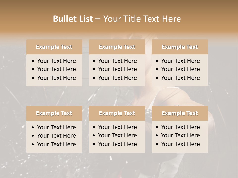 Adult Hairstyle Holding PowerPoint Template