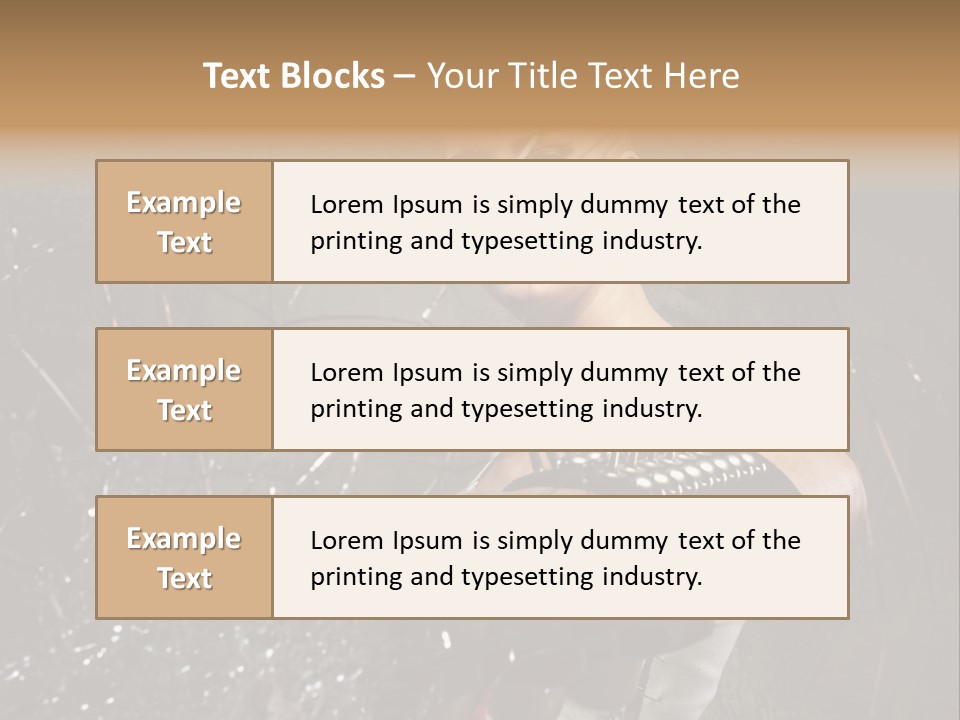 Adult Hairstyle Holding PowerPoint Template