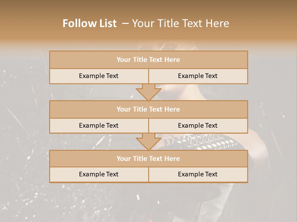 Adult Hairstyle Holding PowerPoint Template