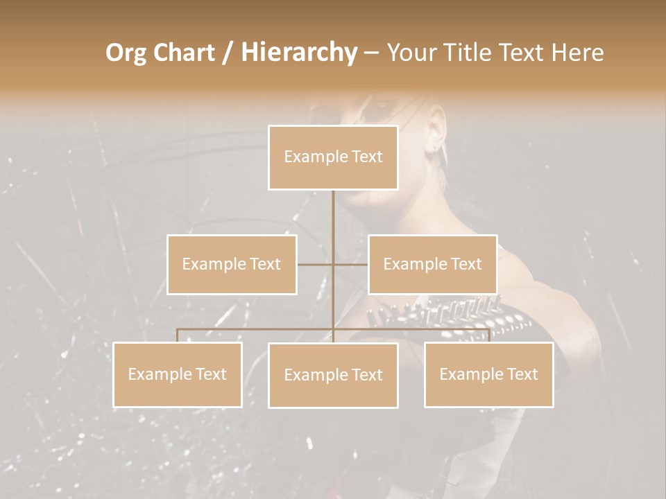 Adult Hairstyle Holding PowerPoint Template