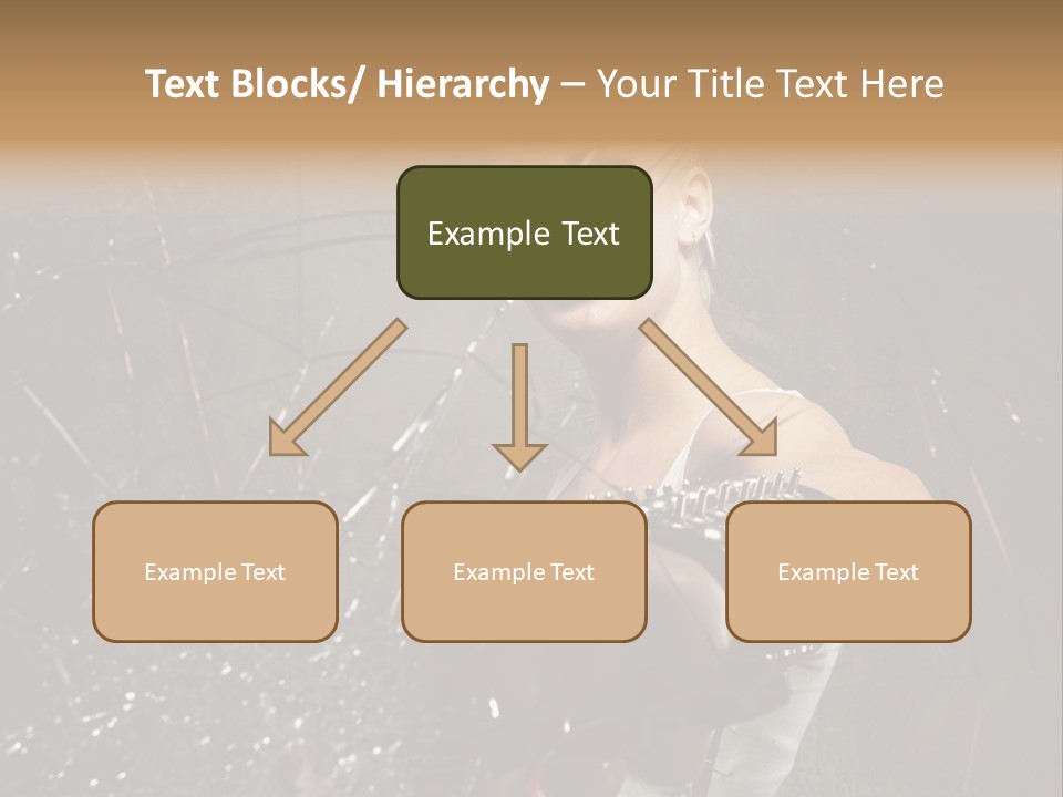 Adult Hairstyle Holding PowerPoint Template