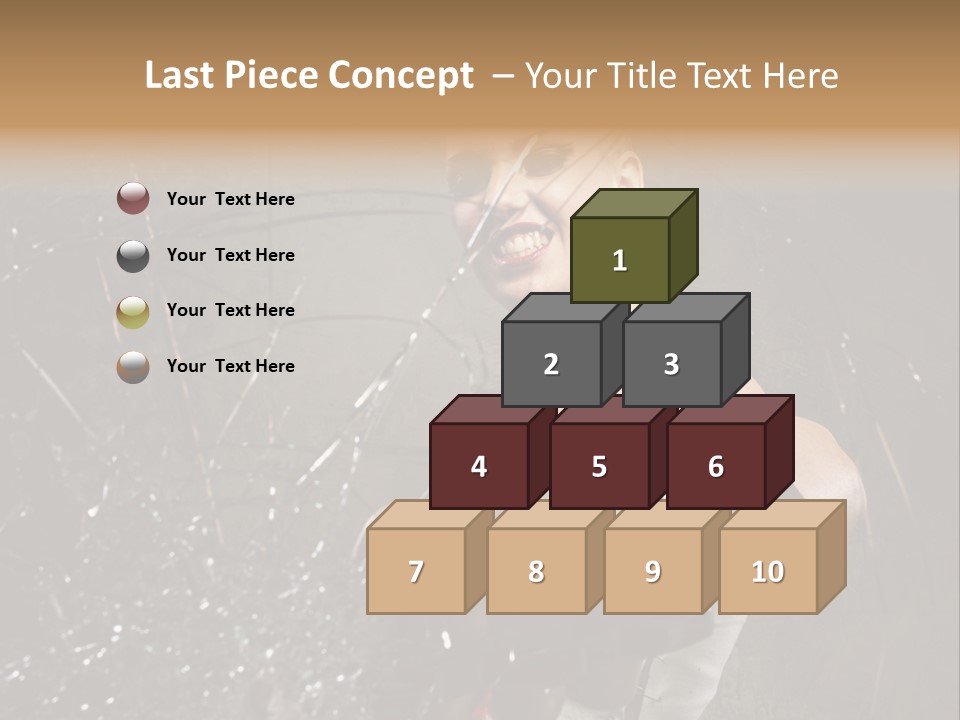 Adult Hairstyle Holding PowerPoint Template