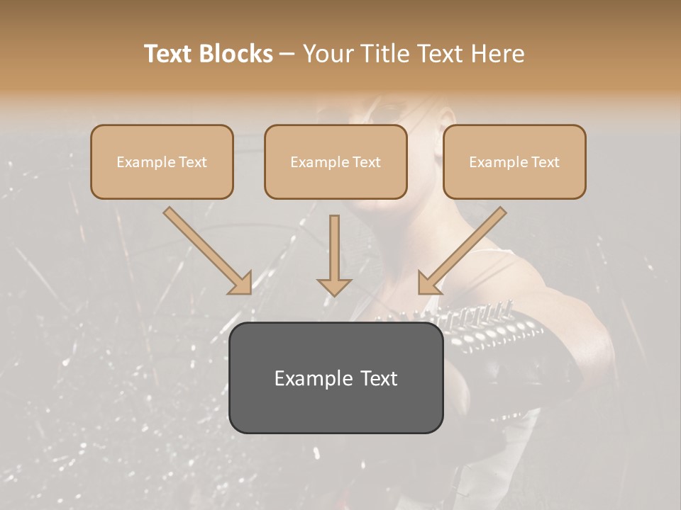 Adult Hairstyle Holding PowerPoint Template
