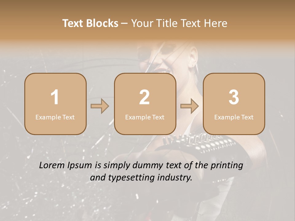 Adult Hairstyle Holding PowerPoint Template