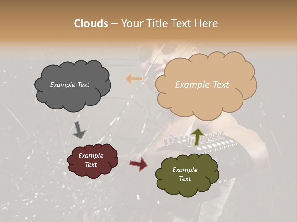 Adult Hairstyle Holding PowerPoint Template