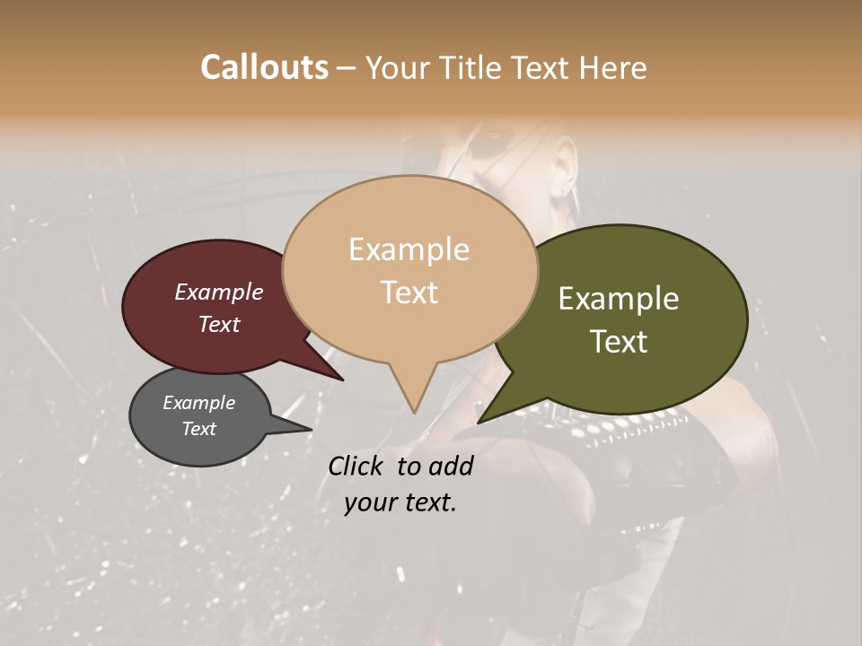 Adult Hairstyle Holding PowerPoint Template