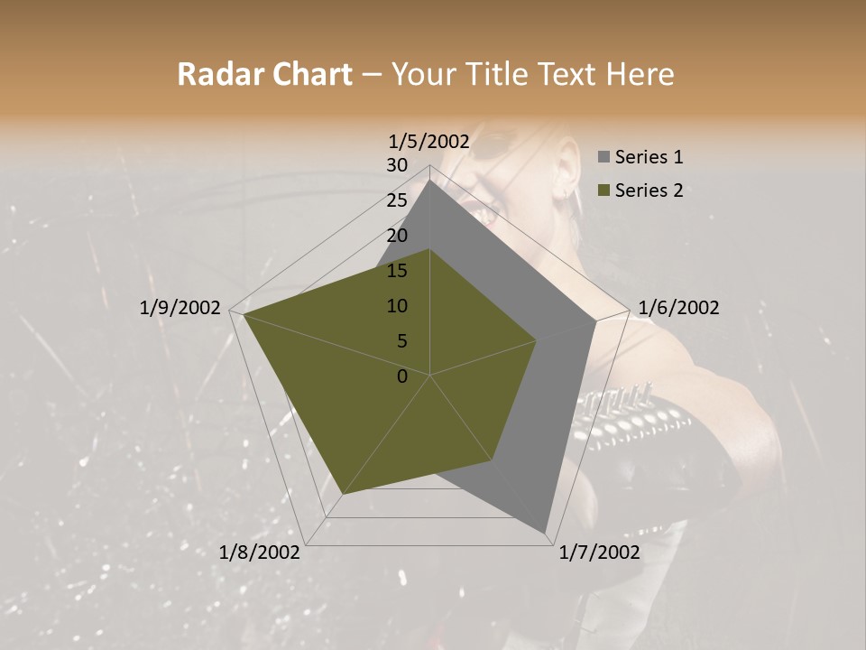 Adult Hairstyle Holding PowerPoint Template