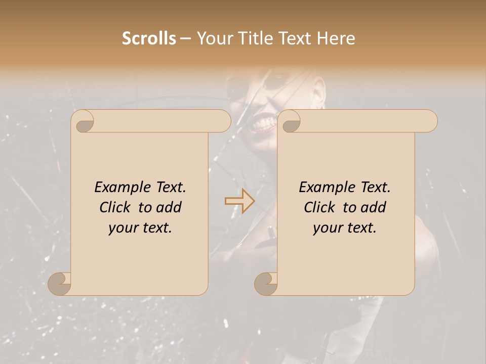 Adult Hairstyle Holding PowerPoint Template