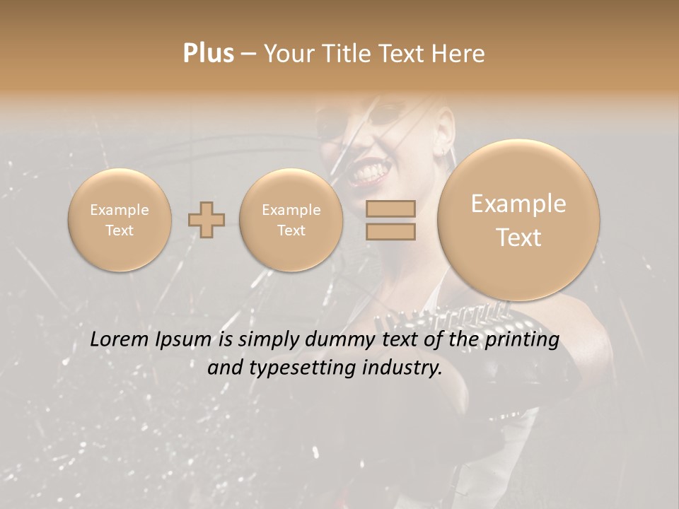 Adult Hairstyle Holding PowerPoint Template
