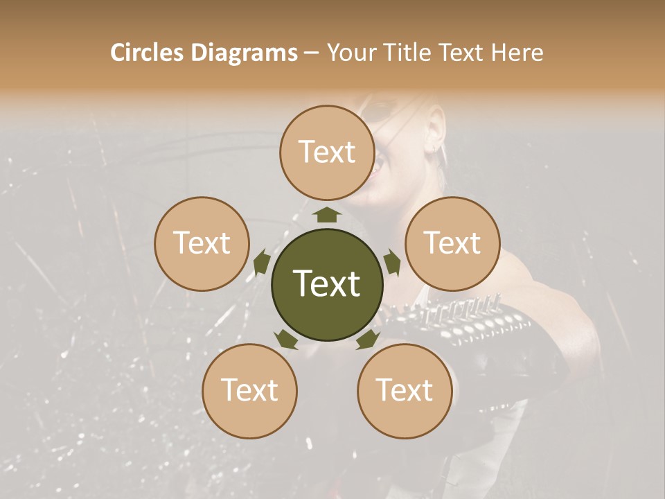 Adult Hairstyle Holding PowerPoint Template