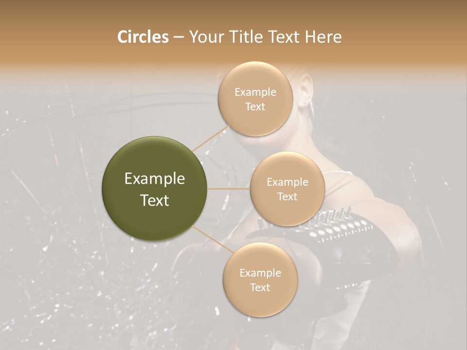 Adult Hairstyle Holding PowerPoint Template