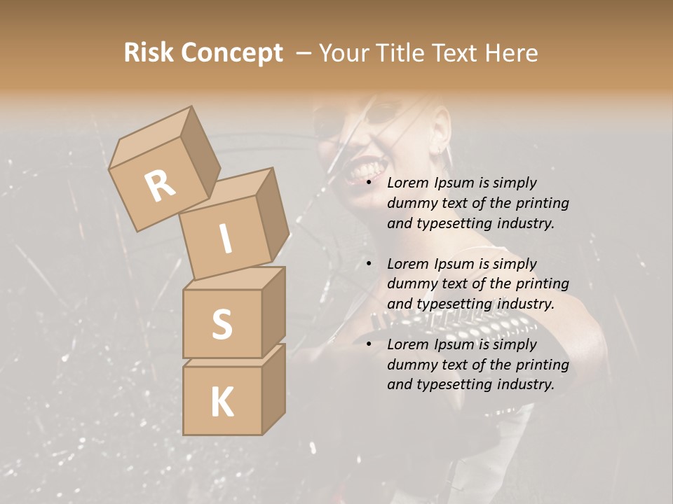 Adult Hairstyle Holding PowerPoint Template