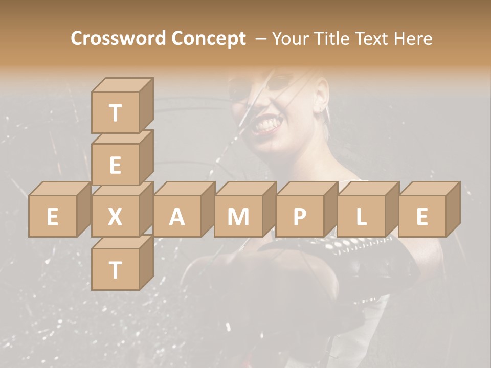 Adult Hairstyle Holding PowerPoint Template