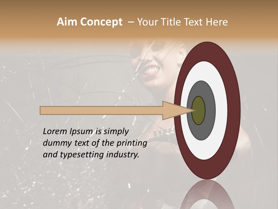 Adult Hairstyle Holding PowerPoint Template