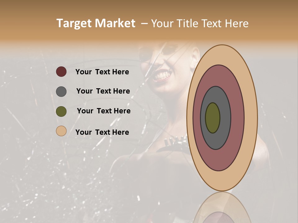 Adult Hairstyle Holding PowerPoint Template