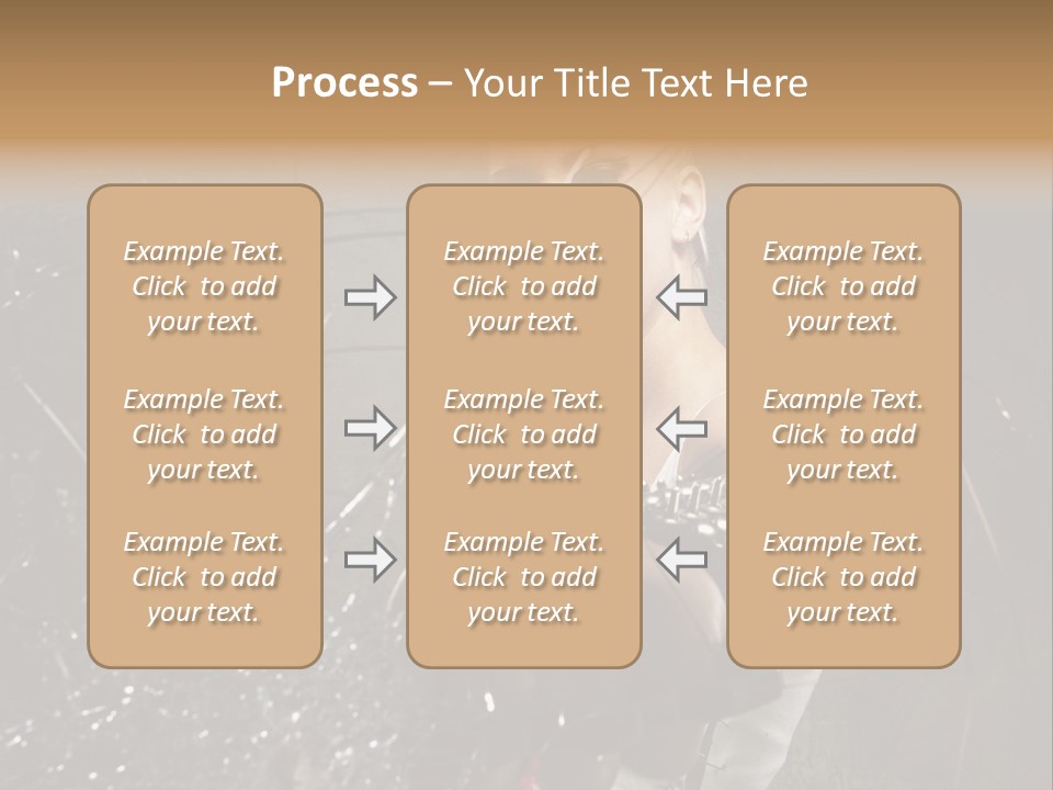Adult Hairstyle Holding PowerPoint Template