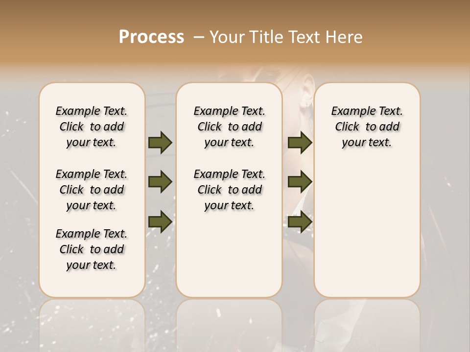 Adult Hairstyle Holding PowerPoint Template