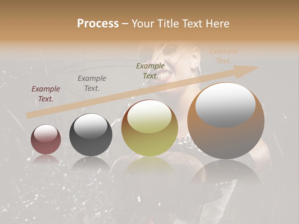 Adult Hairstyle Holding PowerPoint Template