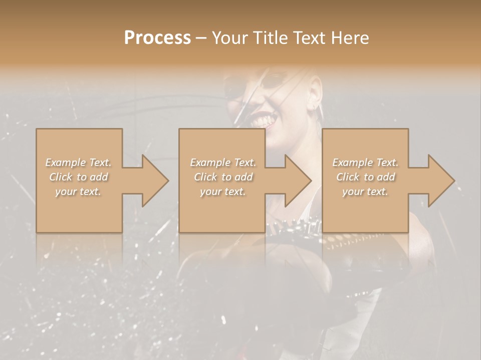 Adult Hairstyle Holding PowerPoint Template