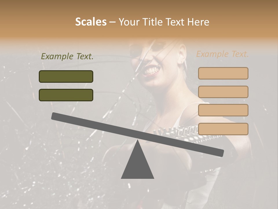 Adult Hairstyle Holding PowerPoint Template