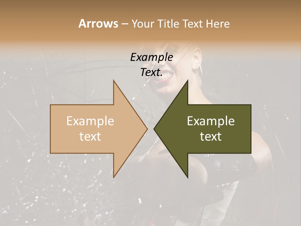 Adult Hairstyle Holding PowerPoint Template