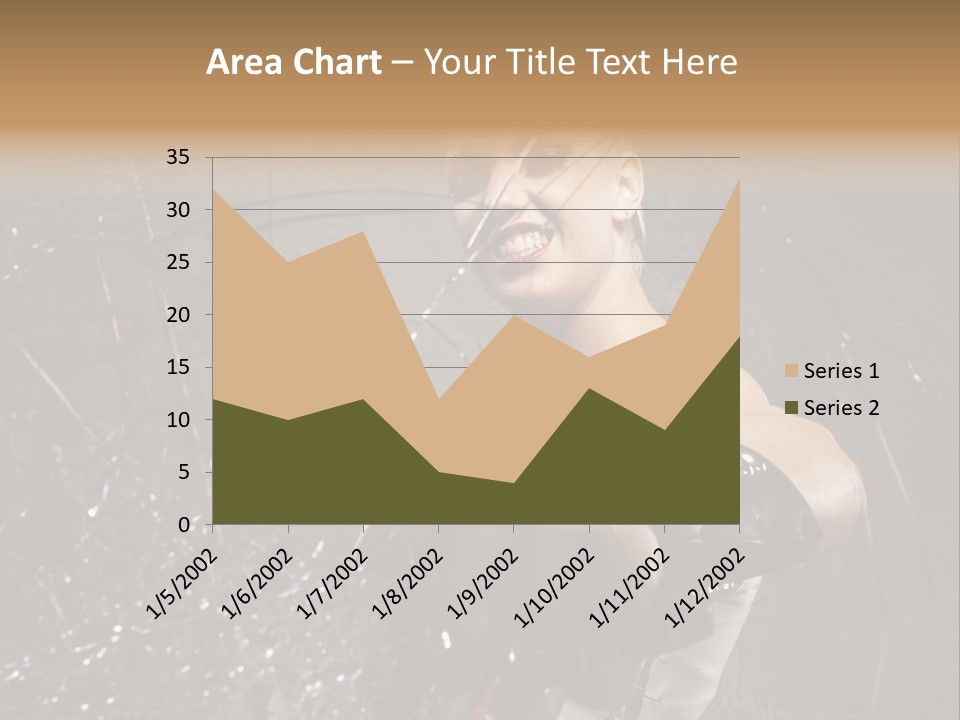 Adult Hairstyle Holding PowerPoint Template