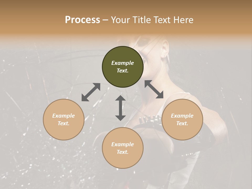 Adult Hairstyle Holding PowerPoint Template