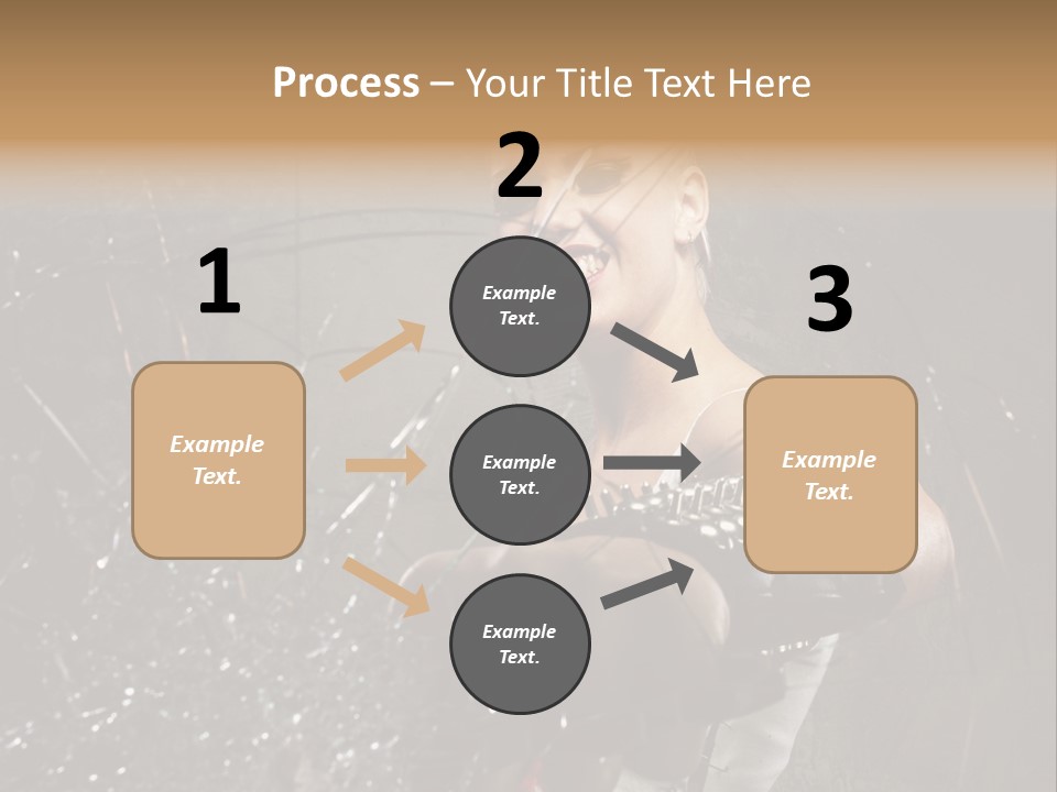 Adult Hairstyle Holding PowerPoint Template
