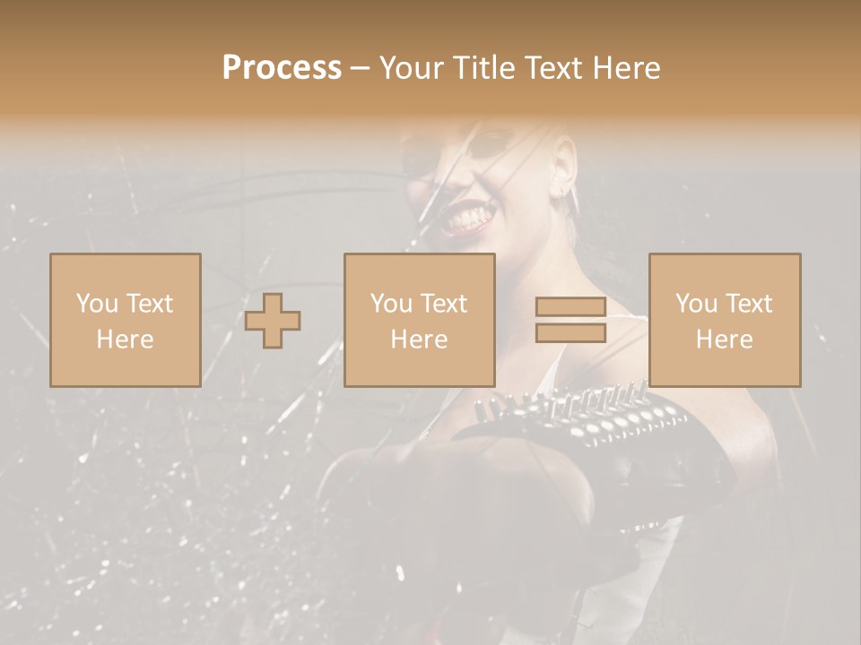 Adult Hairstyle Holding PowerPoint Template
