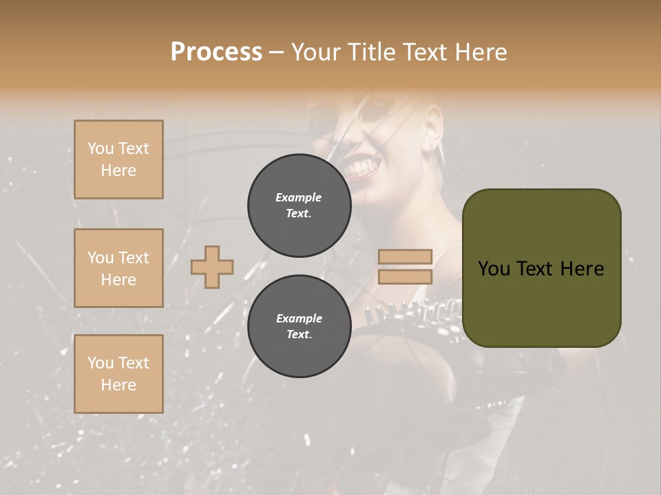 Adult Hairstyle Holding PowerPoint Template