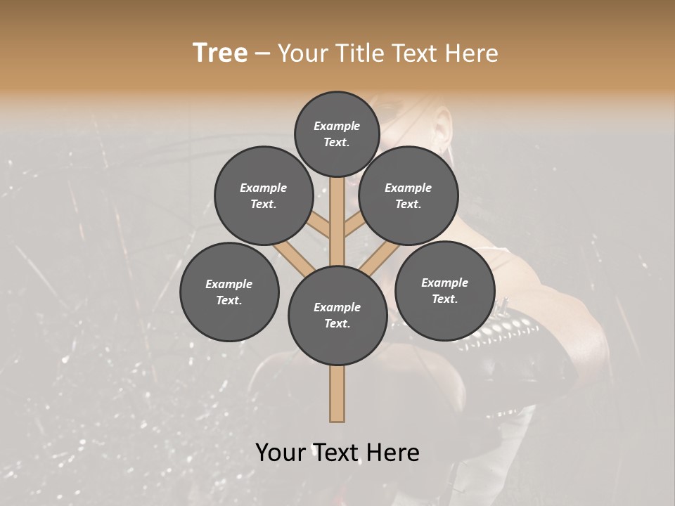 Adult Hairstyle Holding PowerPoint Template