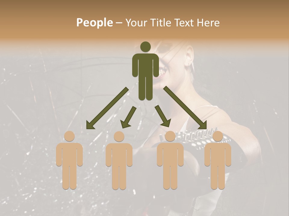 Adult Hairstyle Holding PowerPoint Template