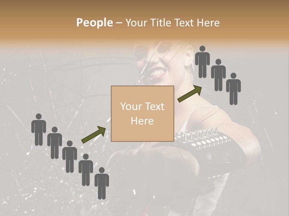 Adult Hairstyle Holding PowerPoint Template