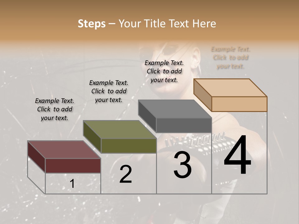 Adult Hairstyle Holding PowerPoint Template