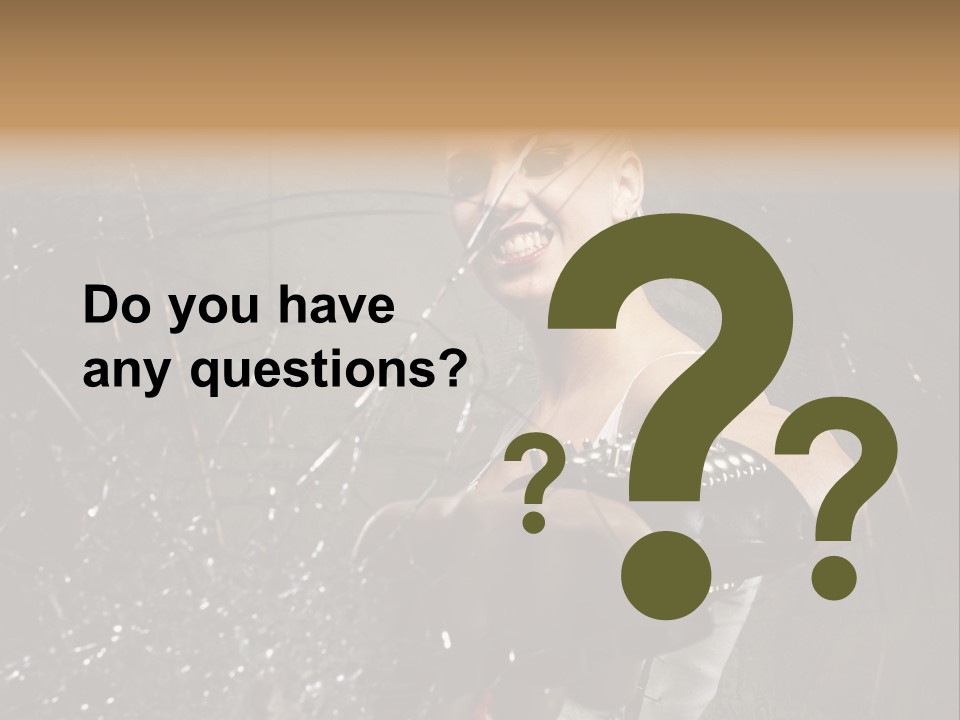 Adult Hairstyle Holding PowerPoint Template