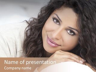 Smile Girl Woman PowerPoint Template