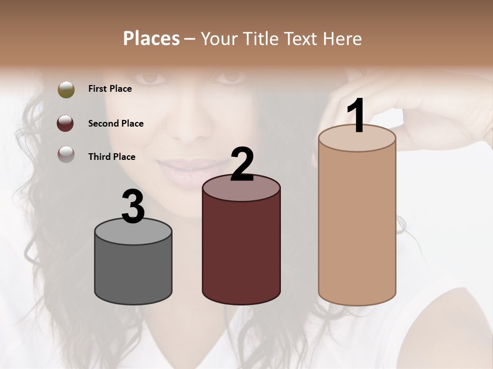 Hair Girl Inside PowerPoint Template