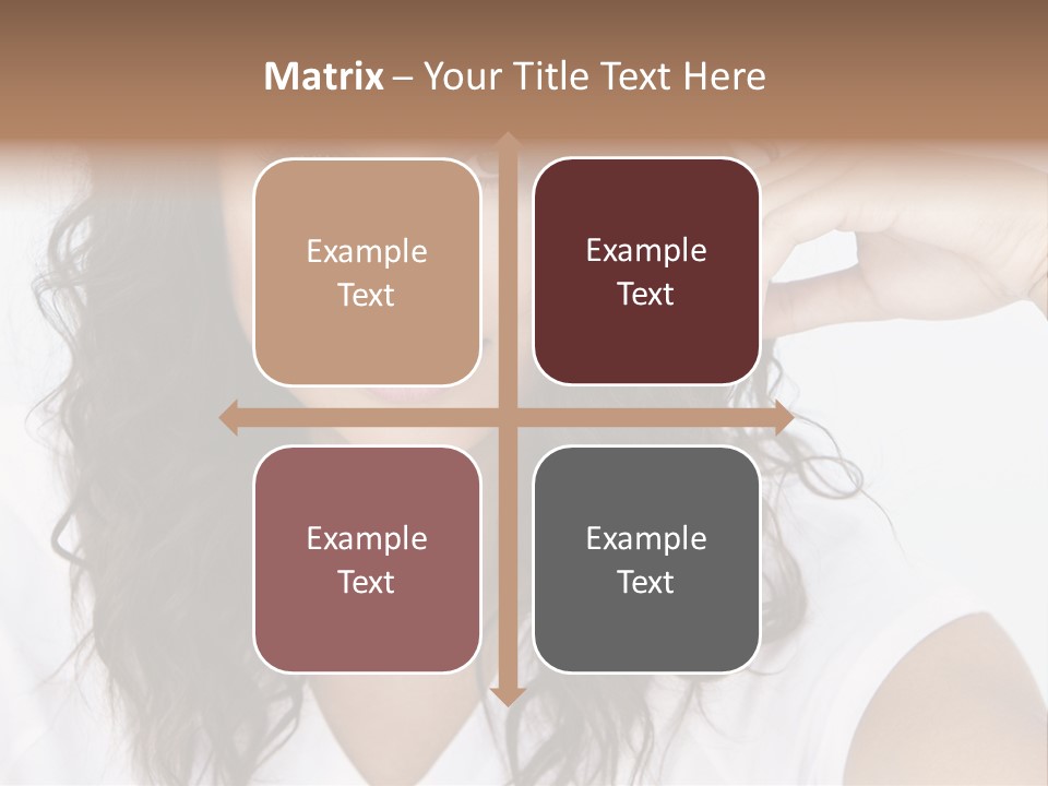 Hair Girl Inside PowerPoint Template