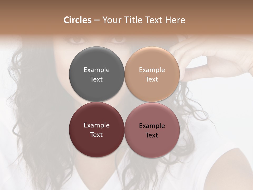 Hair Girl Inside PowerPoint Template