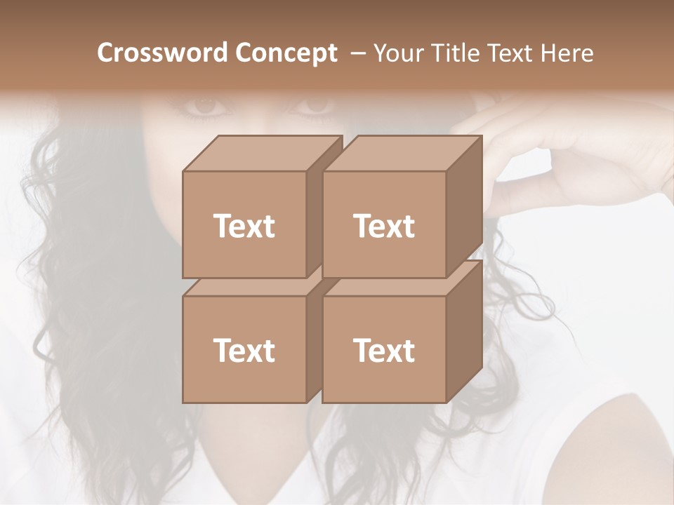 Hair Girl Inside PowerPoint Template
