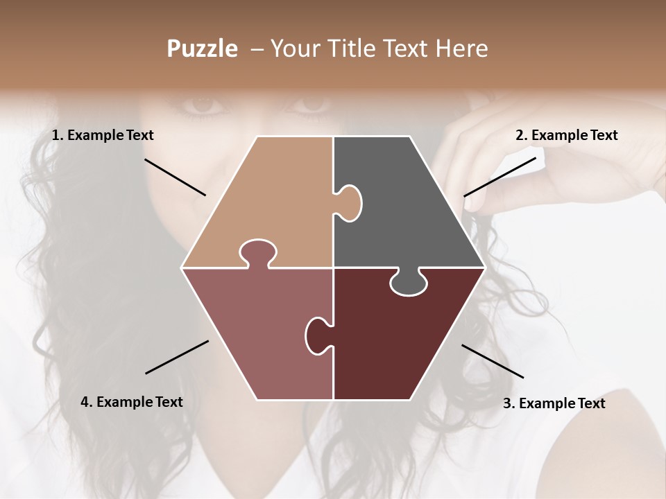 Hair Girl Inside PowerPoint Template