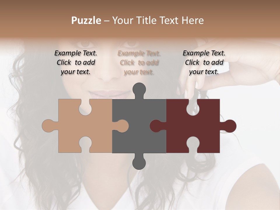 Hair Girl Inside PowerPoint Template