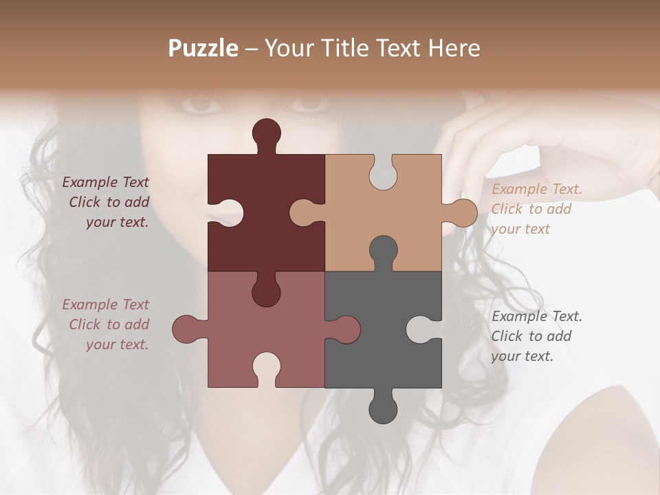 Hair Girl Inside PowerPoint Template