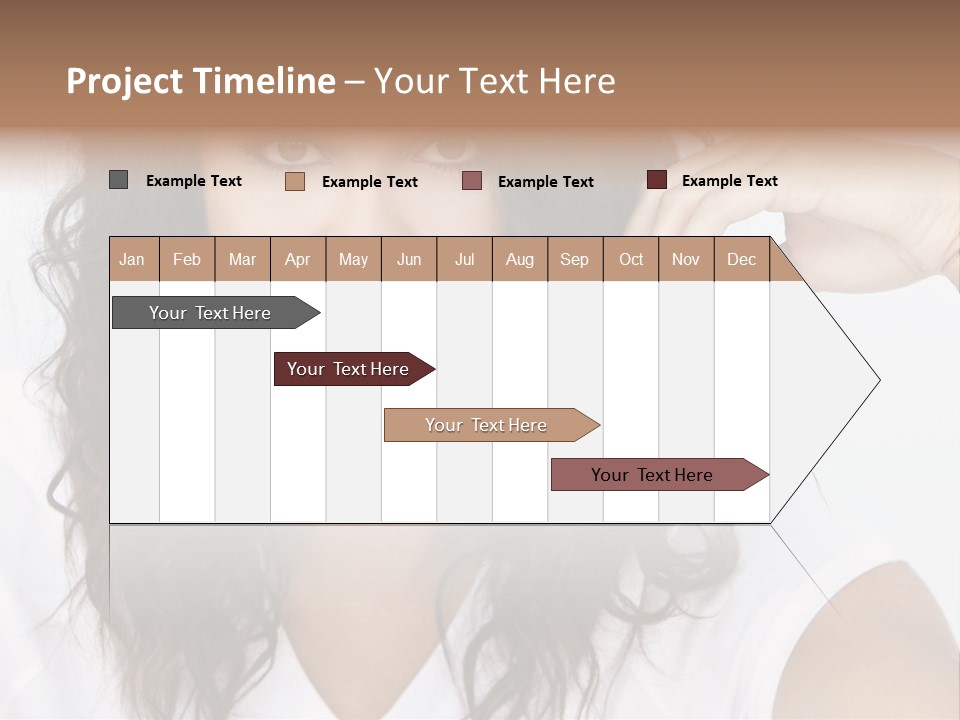 Hair Girl Inside PowerPoint Template