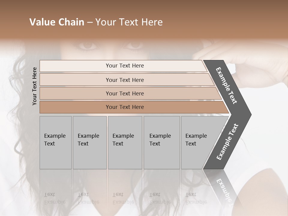Hair Girl Inside PowerPoint Template