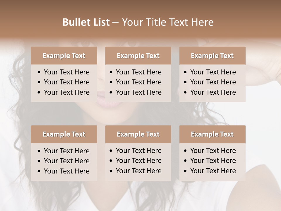 Hair Girl Inside PowerPoint Template