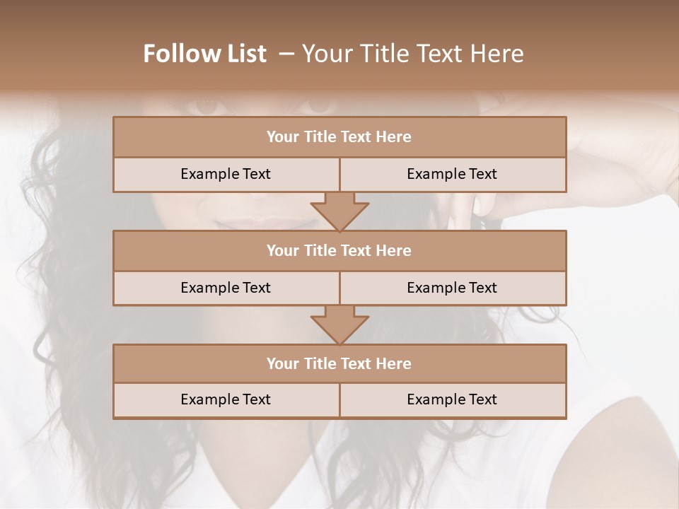 Hair Girl Inside PowerPoint Template