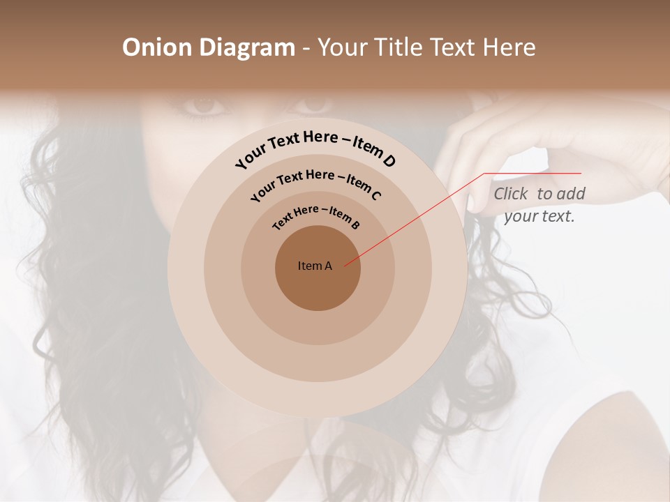 Hair Girl Inside PowerPoint Template